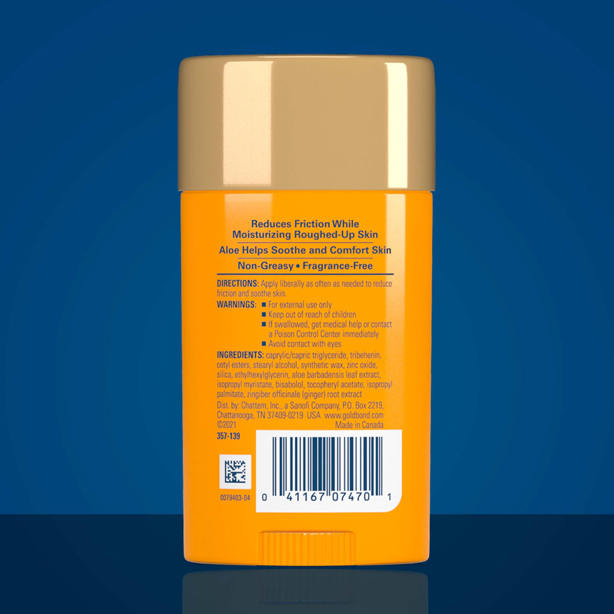 Gold Bond Friction Defense Stick, Anti Chafing Stick with Aloe, 1.75 oz. Gold Bond