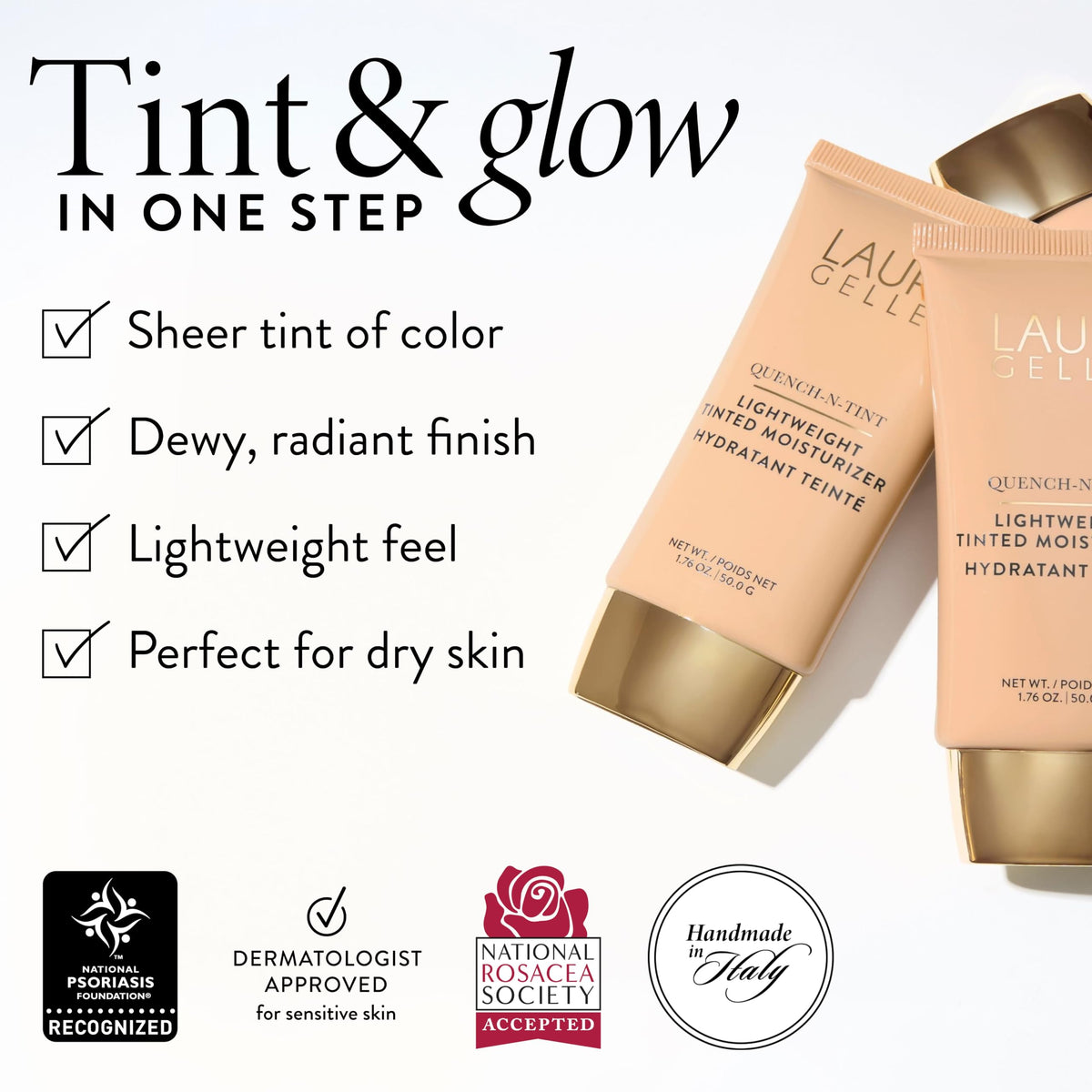LAURA GELLER Quench-n-Tint Tinted Moisturizer, Hydrating - Light/Medium LAURA GELLER NEW YORK