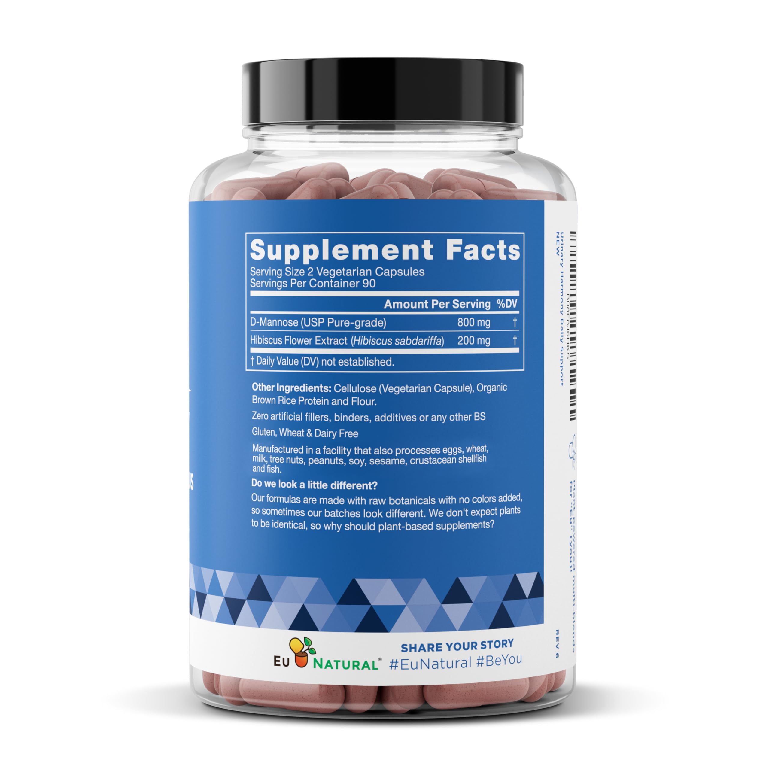 Eu Natural Urinary Harmony D-Mannose Supplement - Urinary Tract Health for Women - Fast-Acting Urinary Cleanse & Flush with Clinical-Strength D-Mannose & Hibiscus - 180 Capsules Eu Natural buy australia supplements