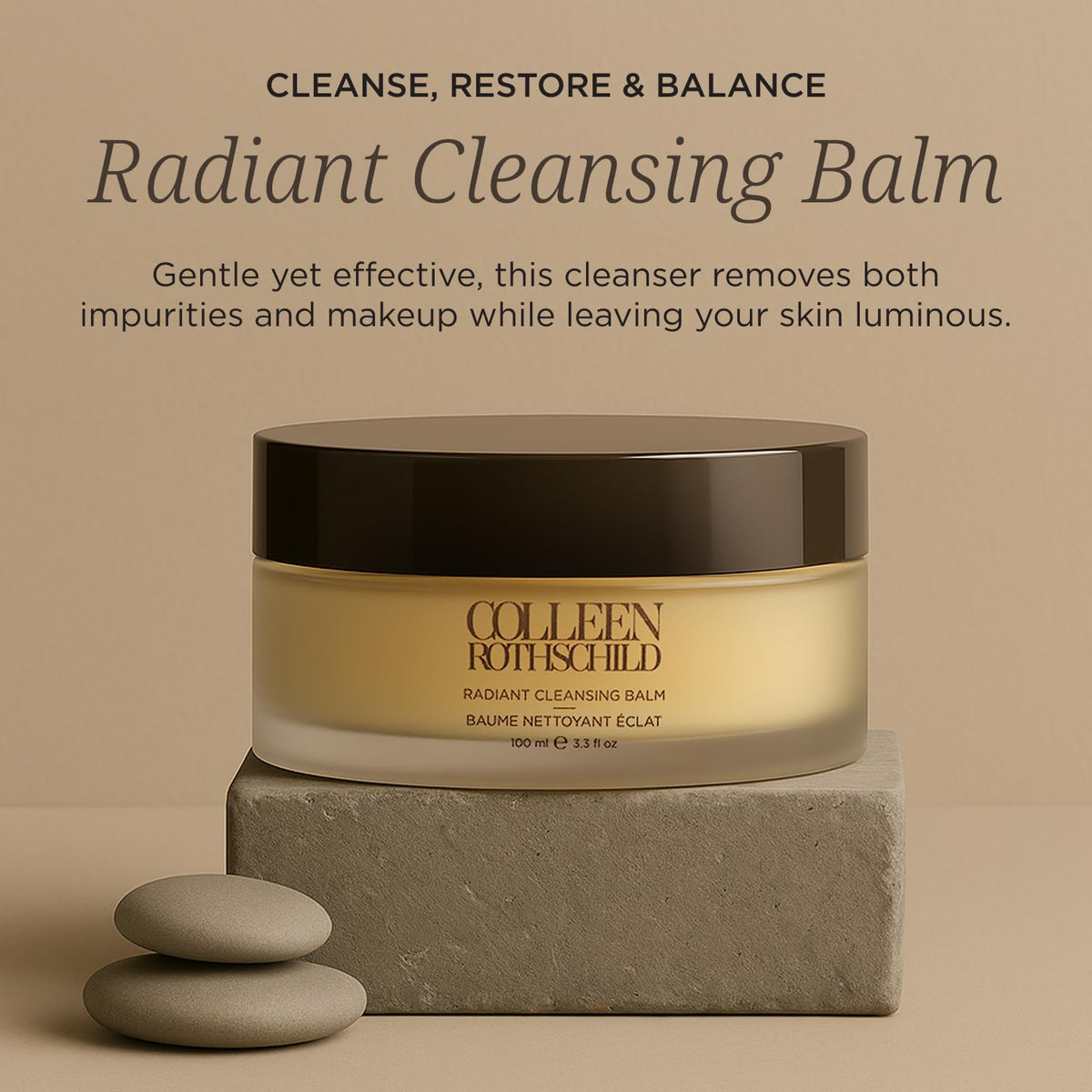 COLLEEN ROTHSCHILD Radiant Cleansing Balm - Makeup Remover 3.3 oz COLLEEN ROTHSCHILD