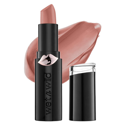 wet n wild Mega Last Matte Lip Color, Semi Matte Hyaluronic Acid Infused, Long Lasting Full Coverage for a Nourishing Pout, Cruelty-Free & Vegan - Bare it All wet n wild