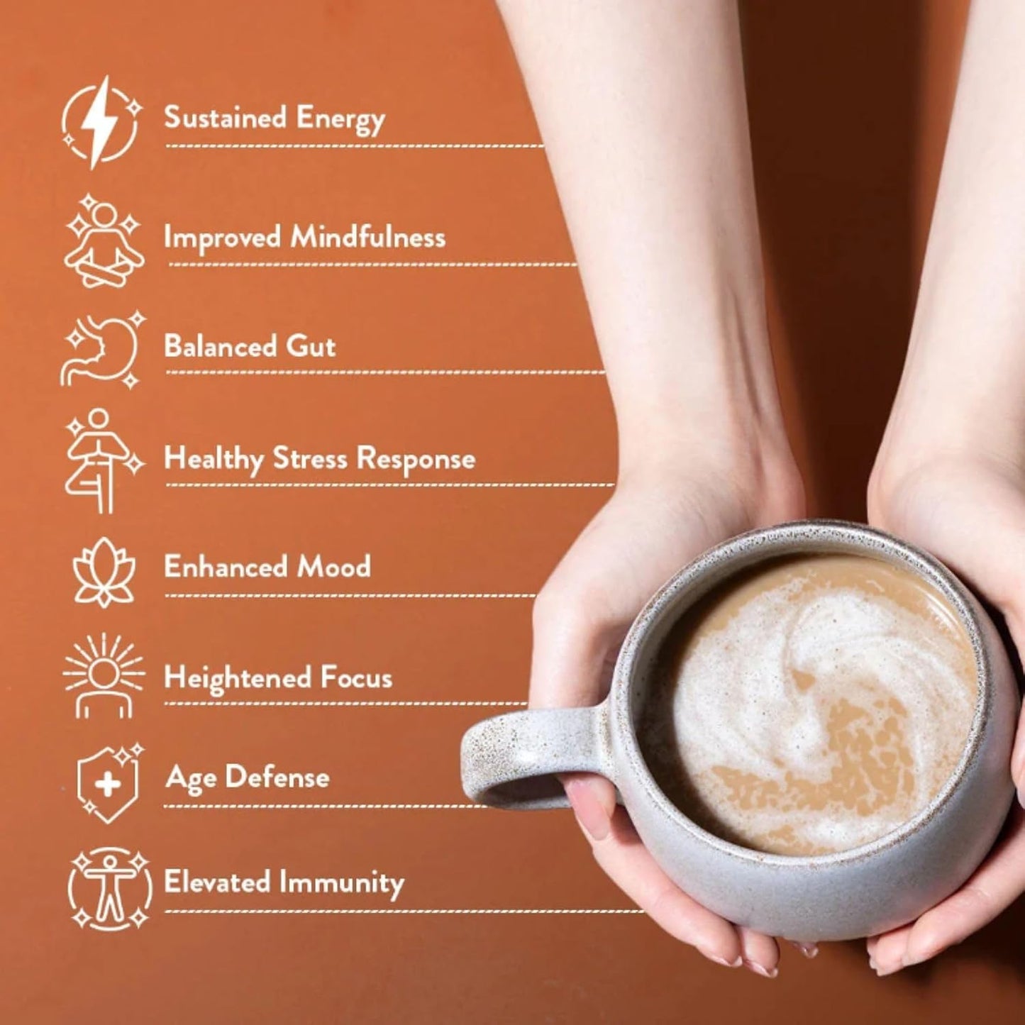 InnoSupps Java Shroom Adaptogenic Mushroom Coffee - Organic Coffee Alternative and Mushroom Powder Supplement with Lions Mane, Cordyceps, Reishi, and More - Contains 40mg Caffeine (20 Servings)