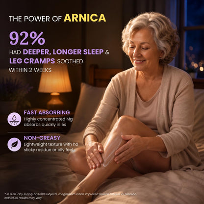 Senotori Magnesium Lotion for Sleep with Arnica, Lavender & Chamomile - 4Oz Senotori