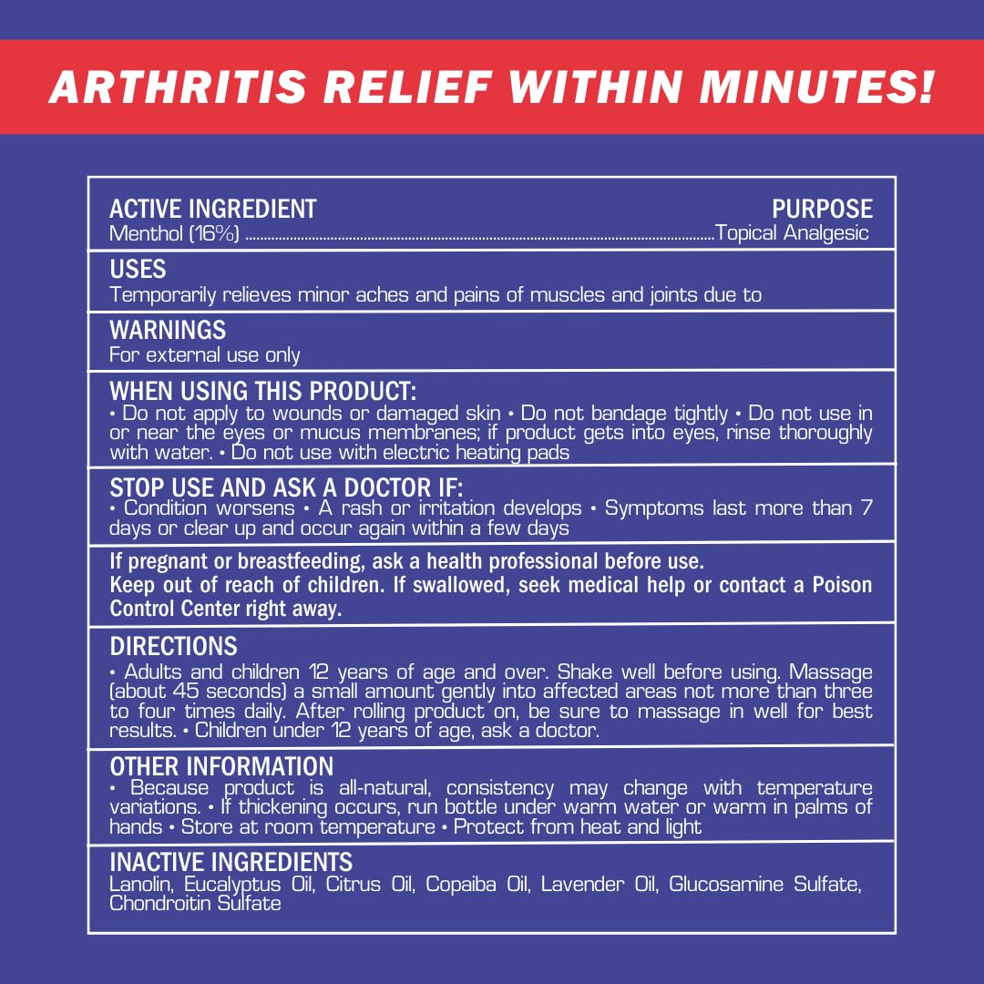 2-Pack | Fast Relief Joint-Ritis | All-Natural | Maximum Relief for Back, Neck, and Joints | As Seen On TV | Easy to Apply, 2 fl oz Roll-On Aus Healthcare buy australia supplements