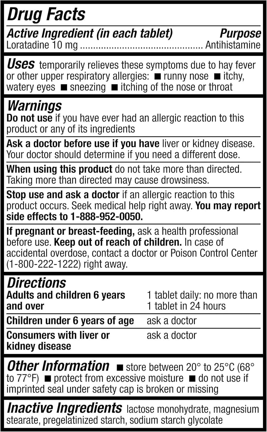 HealthA2Z® Allergy Relief | Loratadine 10mg Antihistamine | 500 Tablets | Dye Free | Relief from Itchy Throat, Sneezing, Runny Noses | 24-Hours Allergy Medicine HealthA2Z buy australia supplements