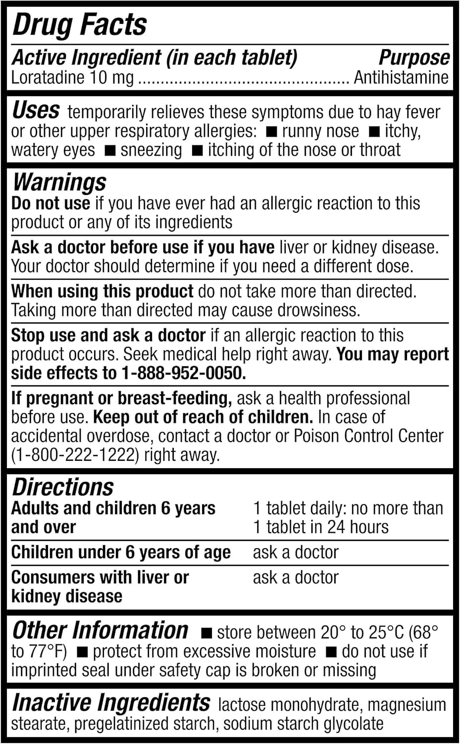 HealthA2Z® Allergy Relief, Loratadine 10mg Antihistamine, 500 Dye Free Tablets, Relief from Itchy Throat, Sneezing, Runny Noses, 24-Hours Allergy Medicine HealthA2Z buy australia supplements