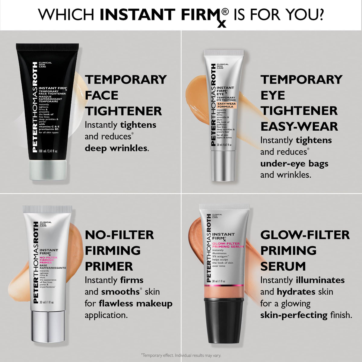 Peter Thomas Roth | Instant FIRMx® Eye Temporary Eye Tightener Easy-Wear Formula | For Firming Under-Eye Bags & Wrinkles Peter Thomas Roth