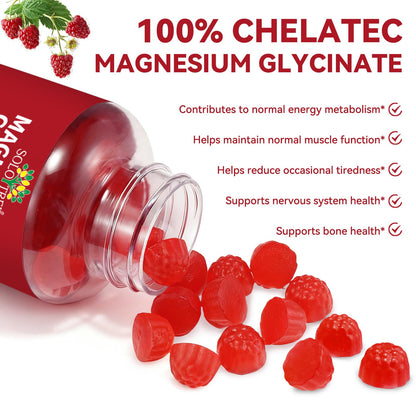 Magnesium Glycinate Gummies 600mg – Sugar-Free High Absorption Magnesium with L-Threonate, Supports Relaxation, Calm & Restful Sleep, Pegciz
