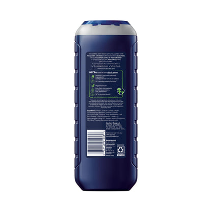 NIVEA MEN Maximum Hydration 3-in-1 Body Wash, Multipack, 3 x 16.9 FL OZ NIVEA MEN