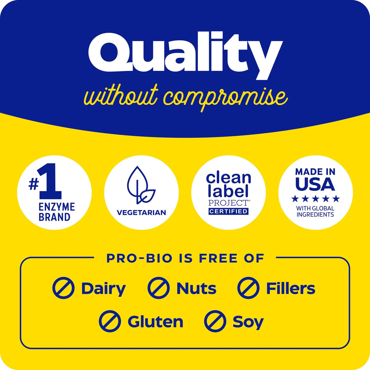 Enzymedica Pro-Bio Probiotic Supplement for Digestive & Gut Health - Daily Probiotic Capsules for Women & Men, 10 Billion CFU, Helps Reduce Gas & Bloating, Enzymedica