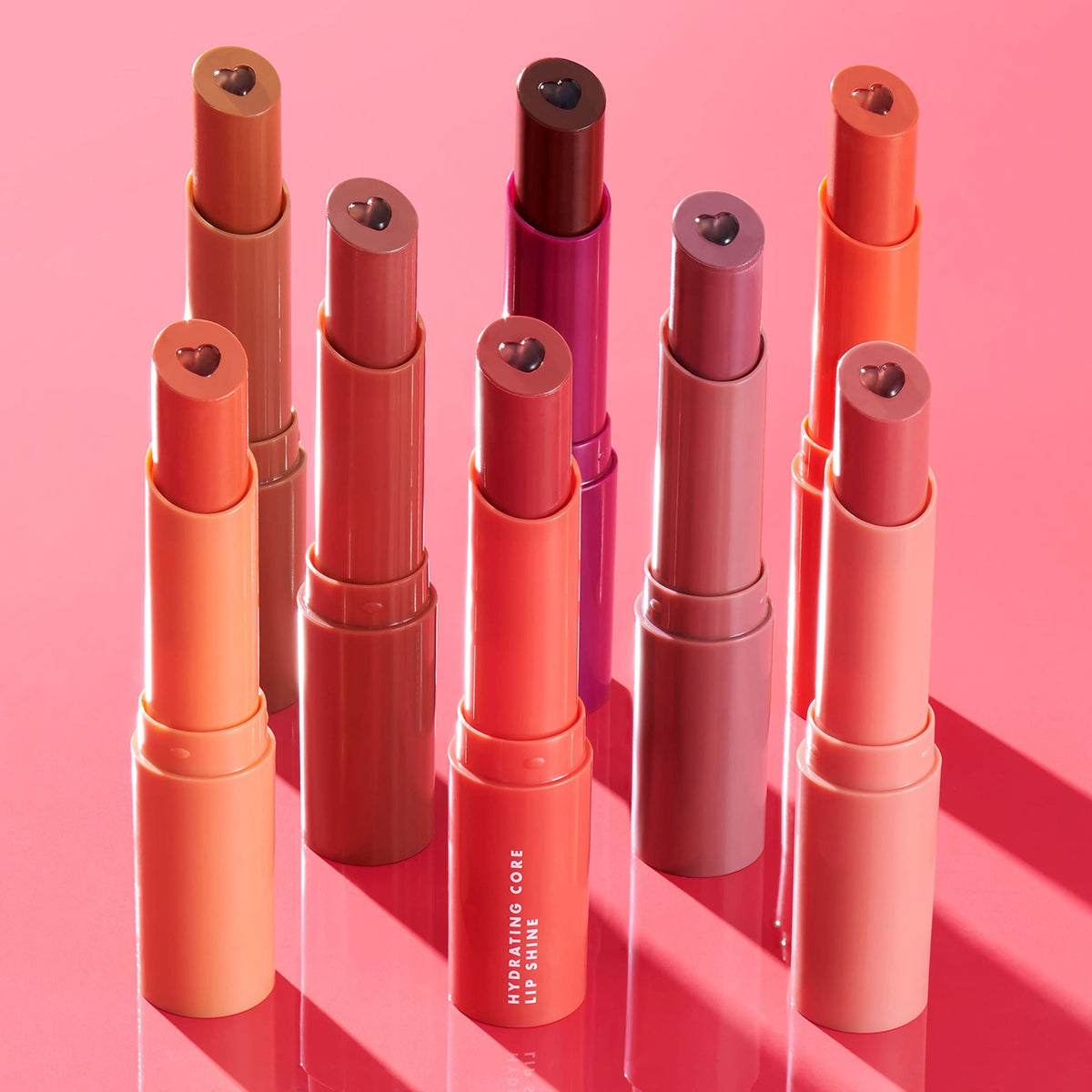 e.l.f. Hydrating Core Lip Shine with Shea Butter & Vitamin E, Tinted Lip Balm for A Smooth, Glossy Finish & Long-Lasting Moisture, Ecstatic Deep Berry e.l.f.