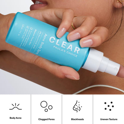 Paula's Choice CLEAR Salicylic Acid Exfoliating Body Acne Spray, 4 Fl Oz Paula's Choice