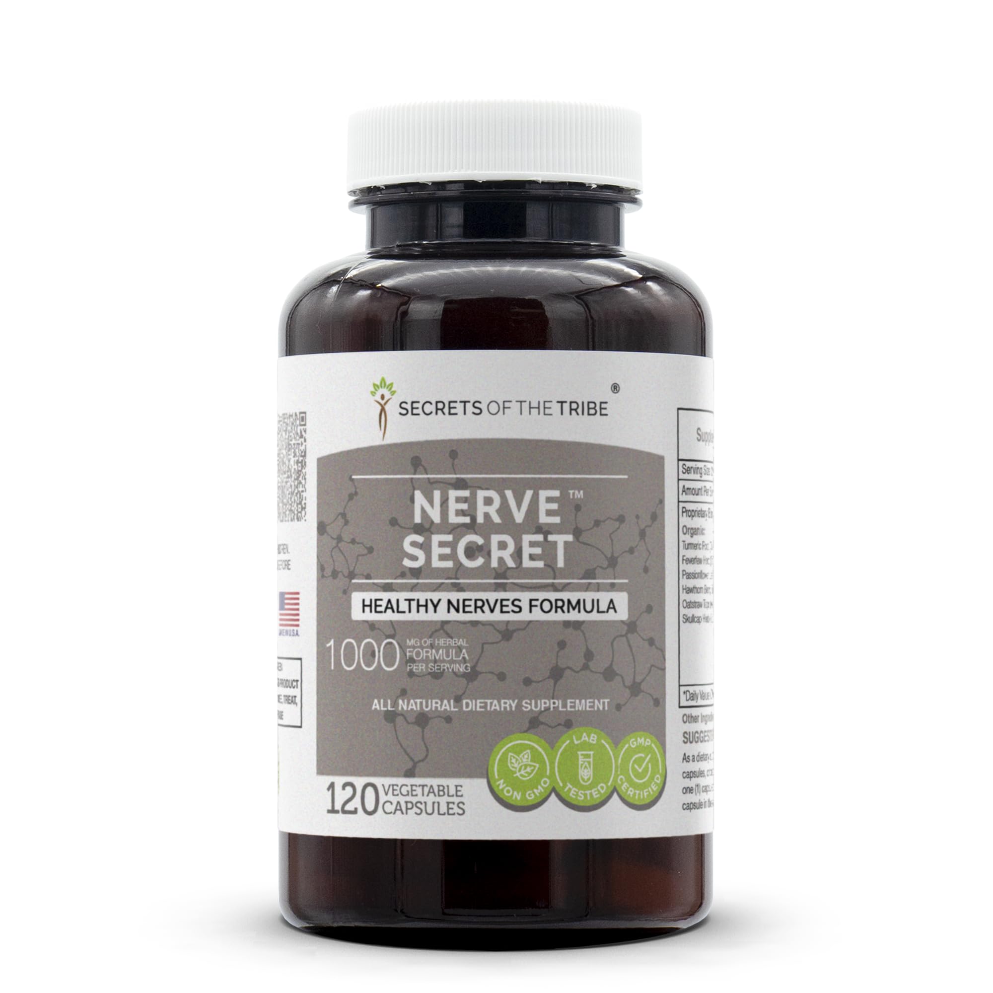 Secrets of the Tribe - Nerve Secret, Healthy Nerves Formula, Herbal Supplement Blend (120 Capsules) Secrets of the Tribe buy australia supplements