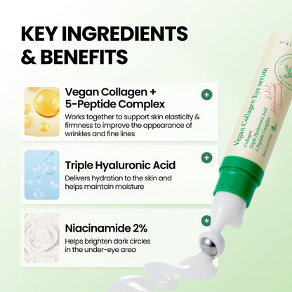 AXIS-Y Vegan Collagen Eye Serum with 2% Niacinamide, Peptides, 0.33 fl. oz. AXIS-Y