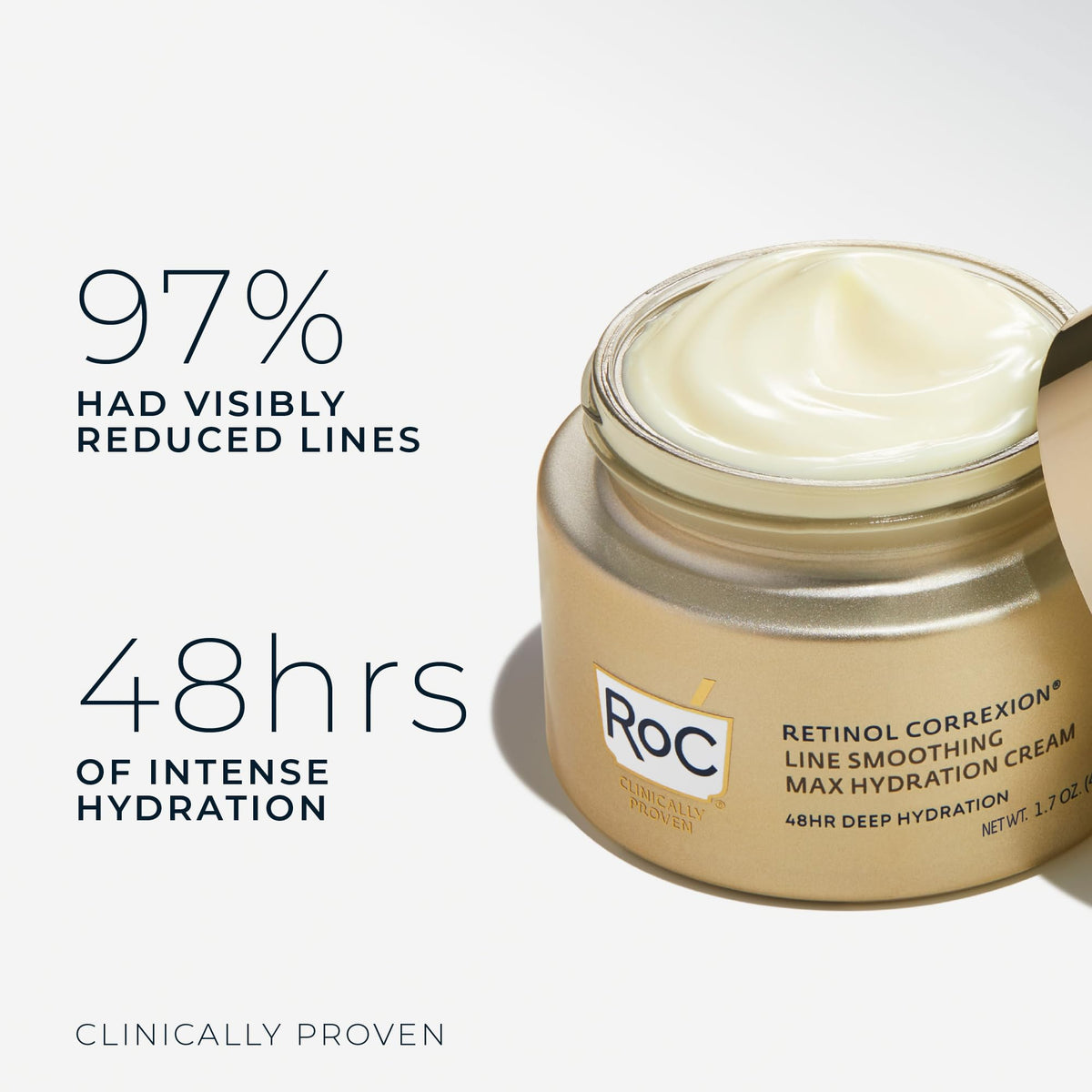 RoC Retinol Correxion Max Daily Hydration Face Moisturizer, Hyaluronic Acid RoC