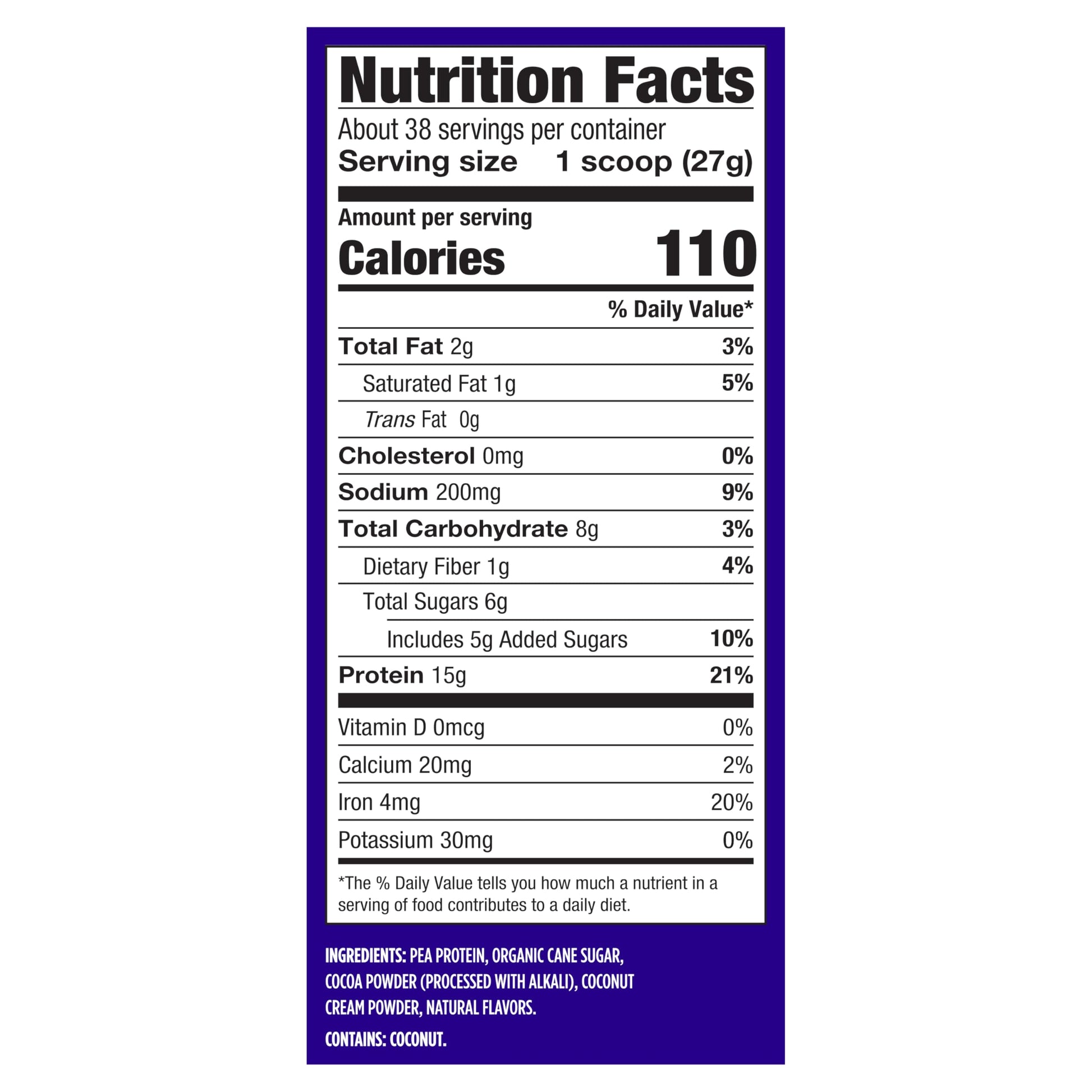 Vega Protein Made Simple - 15g Plant-Based Pea Protein, Chocolate, 39 Servings, Stevia Free, No Artificial Sweeteners or Gums, Non-GMO, Gluten Free, Vega buy australia supplements