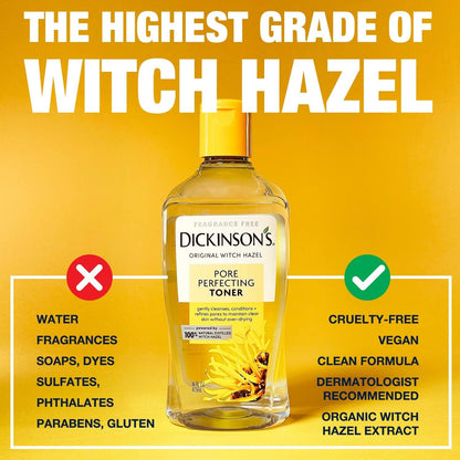 Dickinson's Witch Hazel Pore Perfecting Toner | 16 Fl Oz Dickinson's