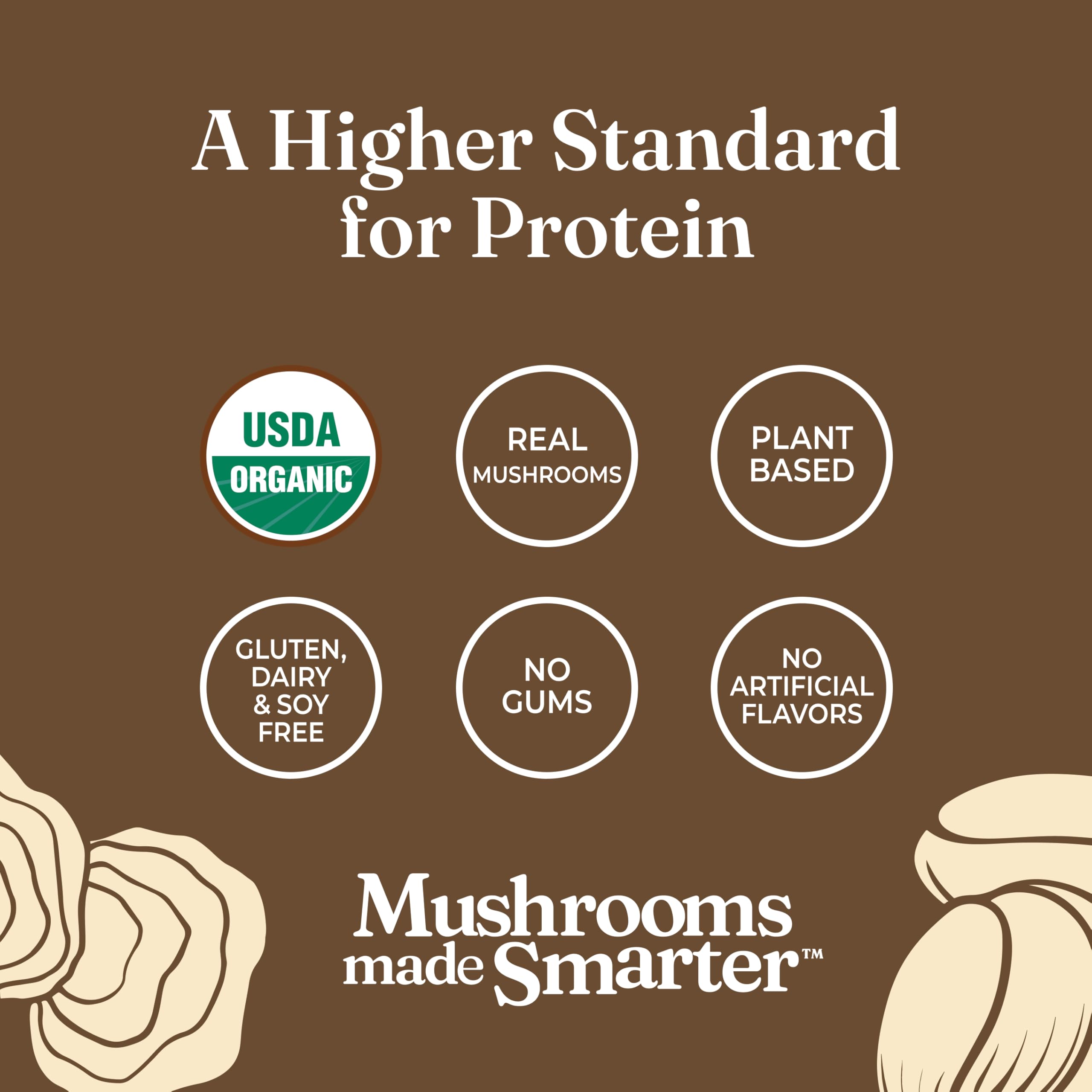 Four Sigmatic Organic Plant-Based Protein Powder | Clean Vegan Protein Elevated with Lion’s Mane, Chaga, Cordyceps and More for Brain Function and Immune Support | Creamy Cacao, 21.16 oz Four Sigmatic buy australia supplements