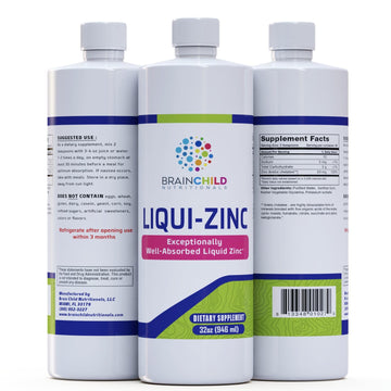 BrainChild Nutritionals LiquiZinc Liquid Formula (Unflavored 32oz) BrainChild Nutritionals buy australia supplements