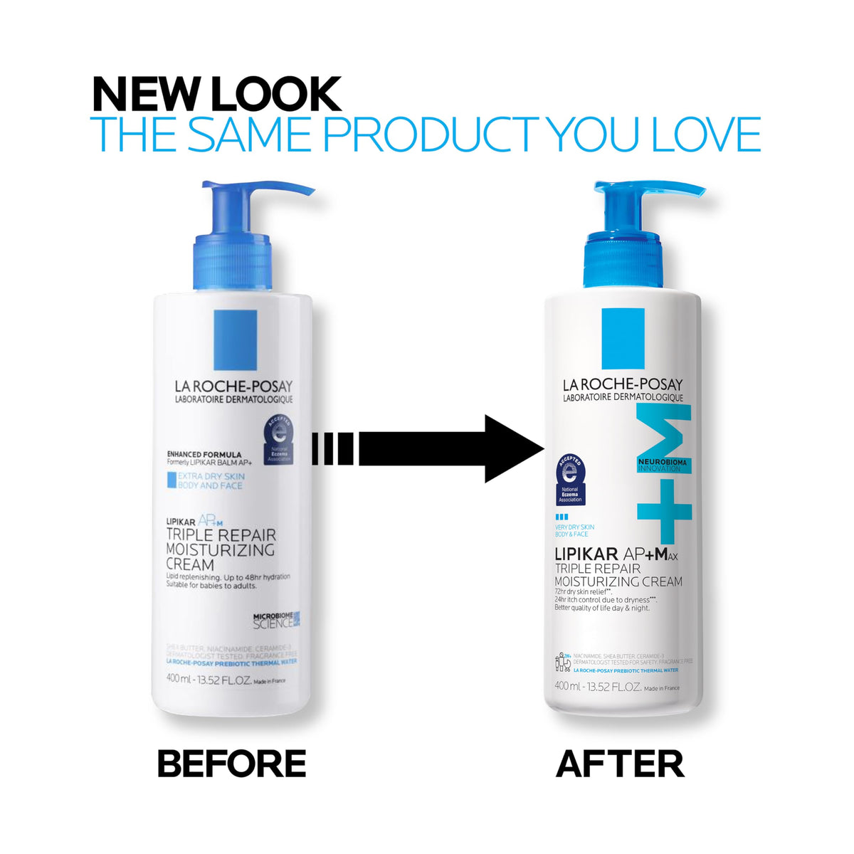 La Roche-Posay Lipikar AP+Max Triple Repair Moisturizing Body Cream,13.52oz La Roche-Posay