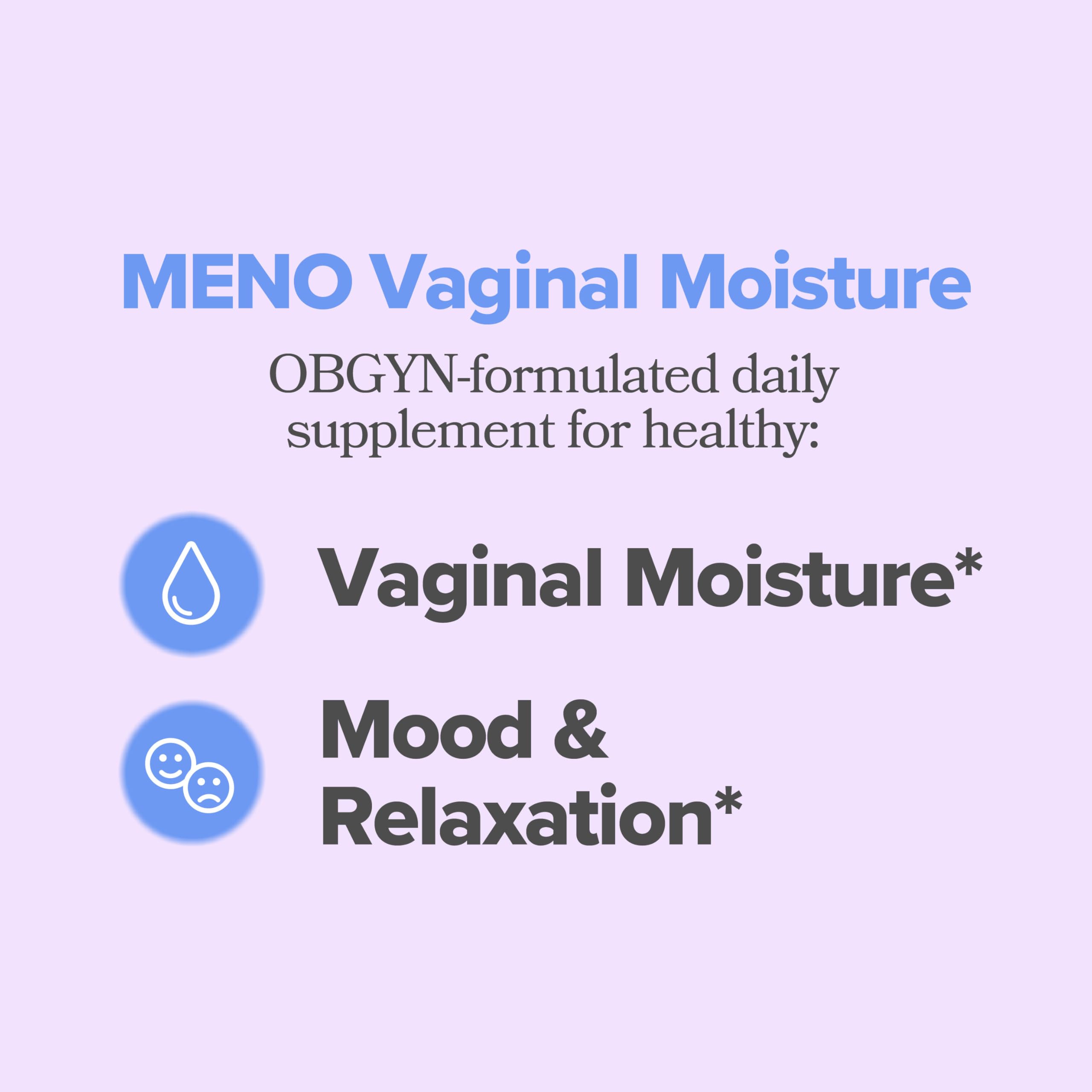 MENO Vaginal Moisture Support Capsules – OBGYN-Formulated to Support Healthy Vaginal Moisture, Mood & Relaxation – Hormone-Free Supplements with Maca Root & Fenugreek Seed Extract – 30 Servings O Positiv buy australia supplements