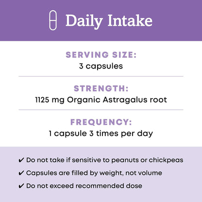 Oregon's Wild Harvest Non-GMO Certified Organic Astragalus Capsules Long Term Immune Support Herbal Supplements-180 Count Gsupps Australia