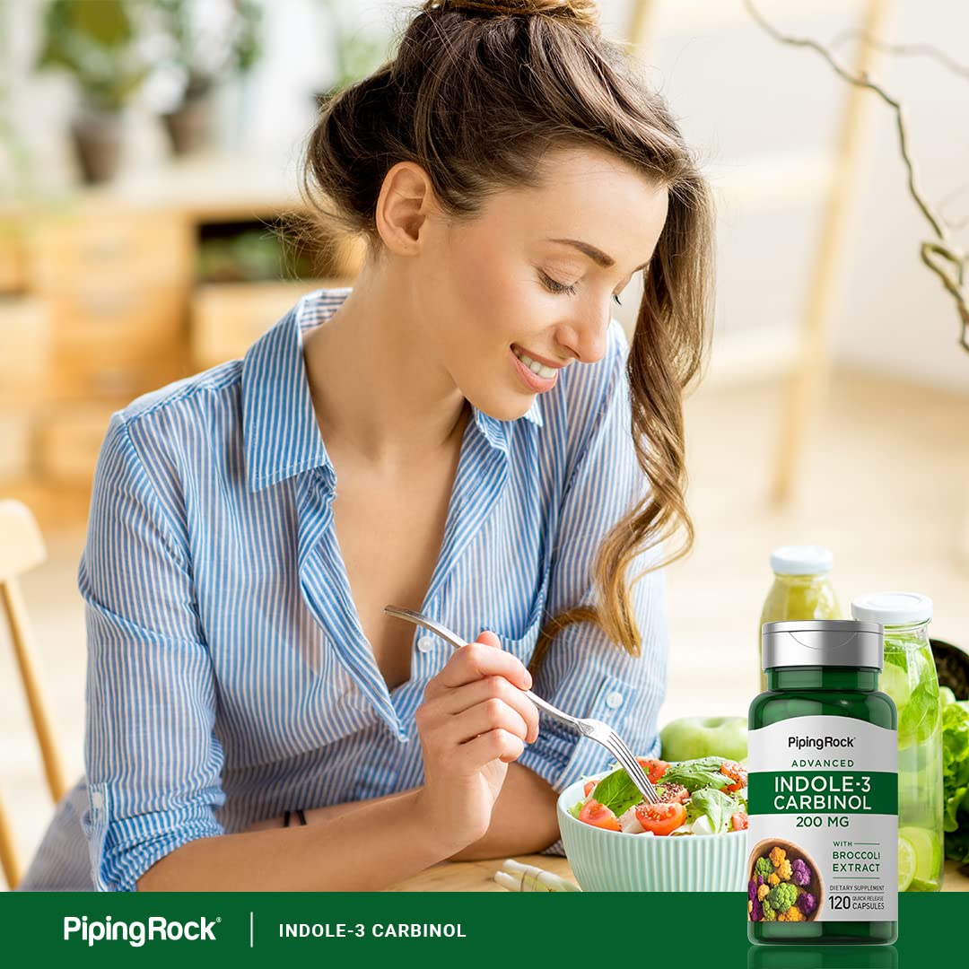 Piping Rock Indole 3 Carbinol | 200mg | 120 Capsules | I3C with Broccoli Extract | Non-GMO, Gluten Free Supplement Piping Rock buy australia supplements