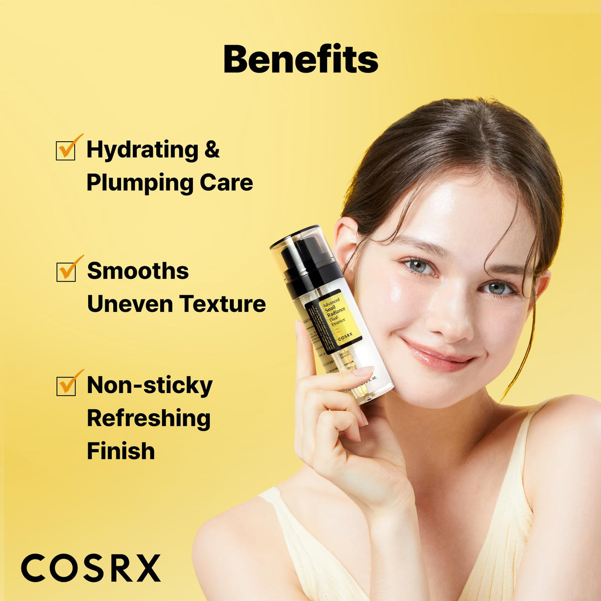 COSRX Snail Mucin 74% + Niacinamide 5% Dual Face Serum, 2.7 oz COSRX