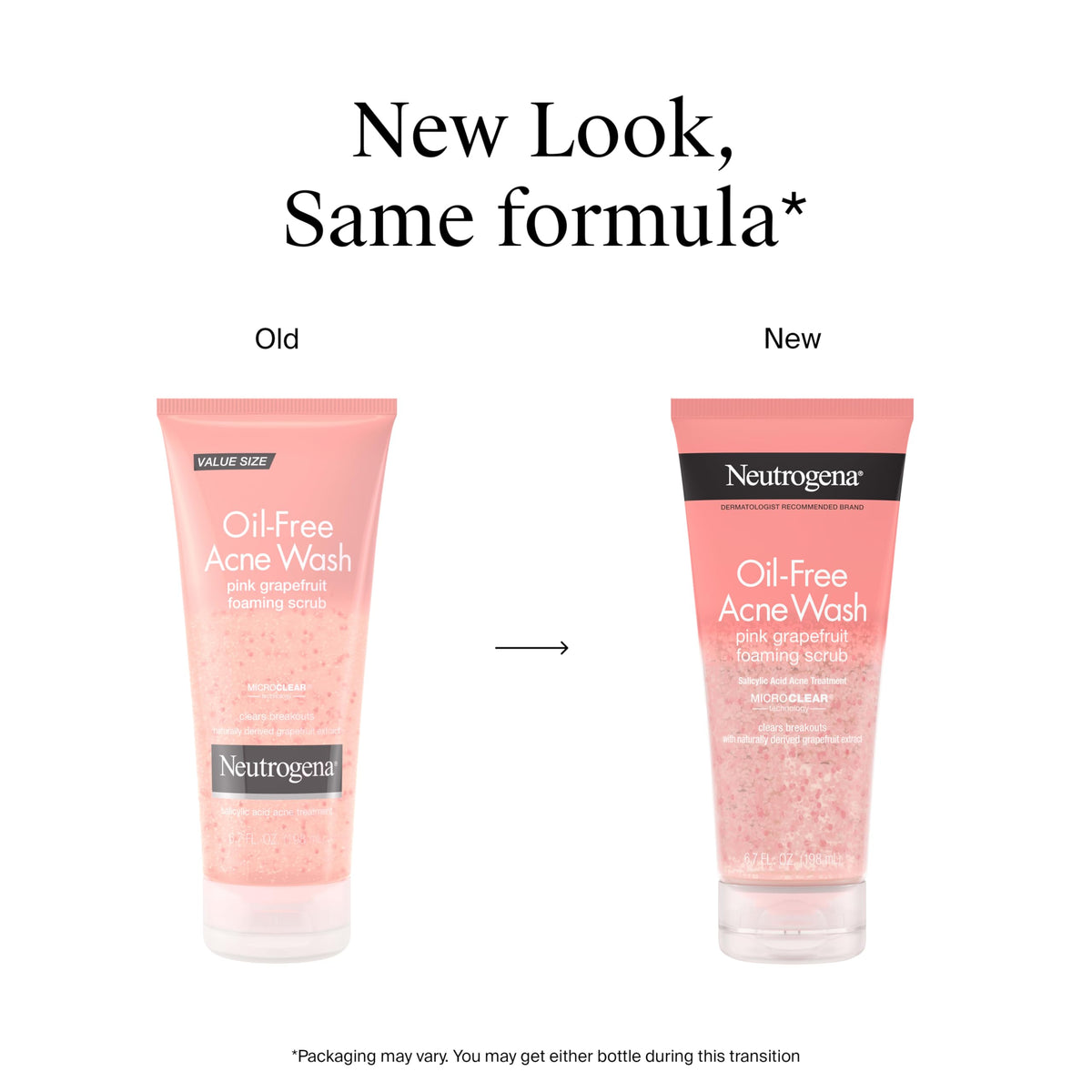 Neutrogena Oil Free Pink Grapefruit Acne Face Scrub, 6.7 oz Neutrogena