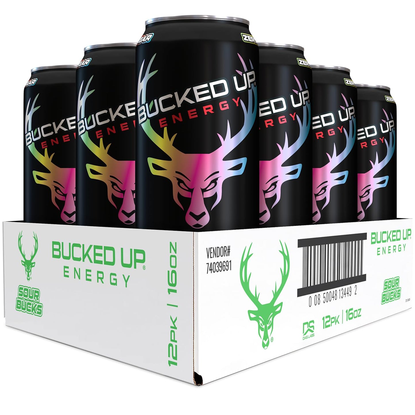 Bucked Up Energy Drink 300mg (Blood Raz) (12 CT)