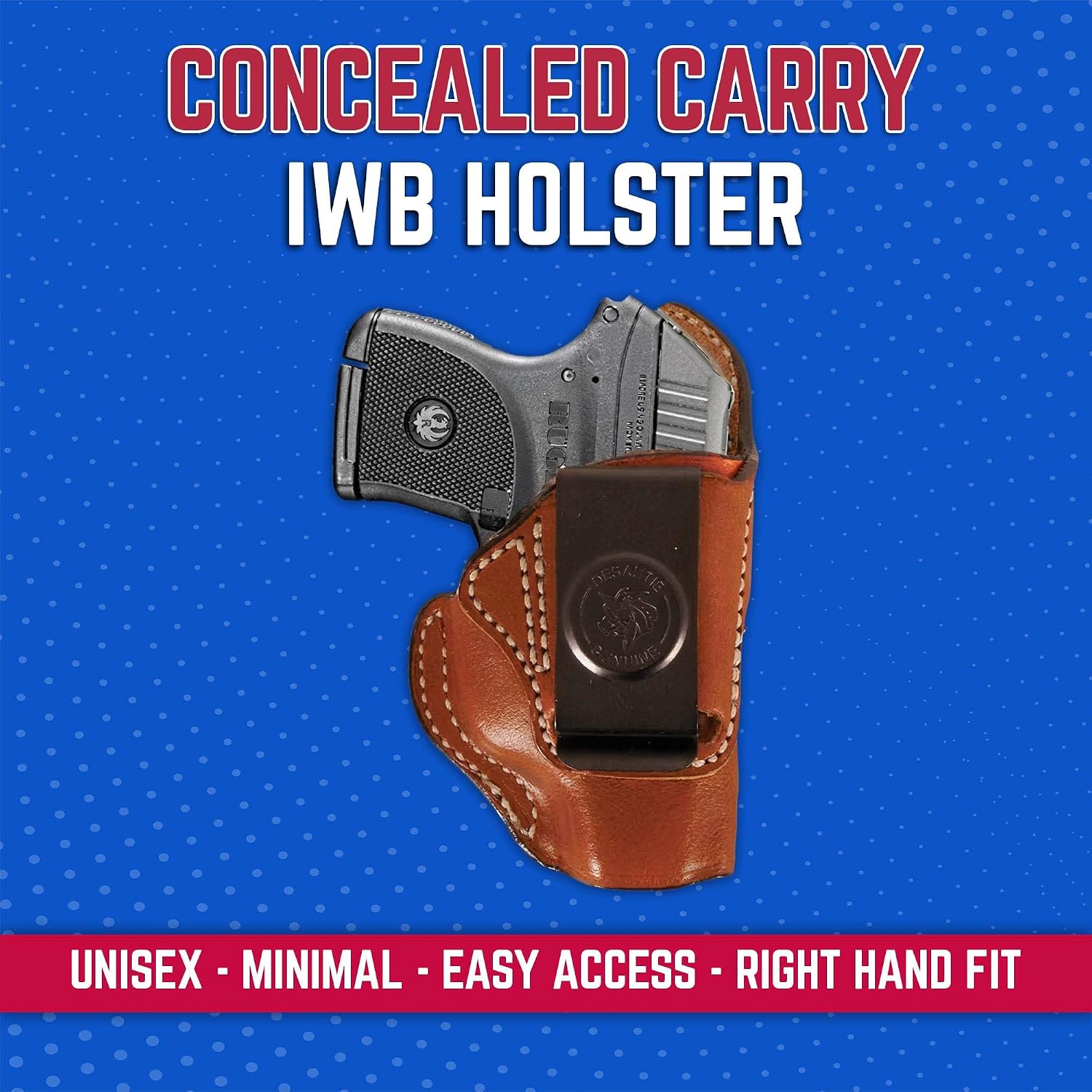 Desantis Summer Heat IWB Holster, Fits Ruger LCP .380 Cal & More, Right/Tan Gsupps Australia