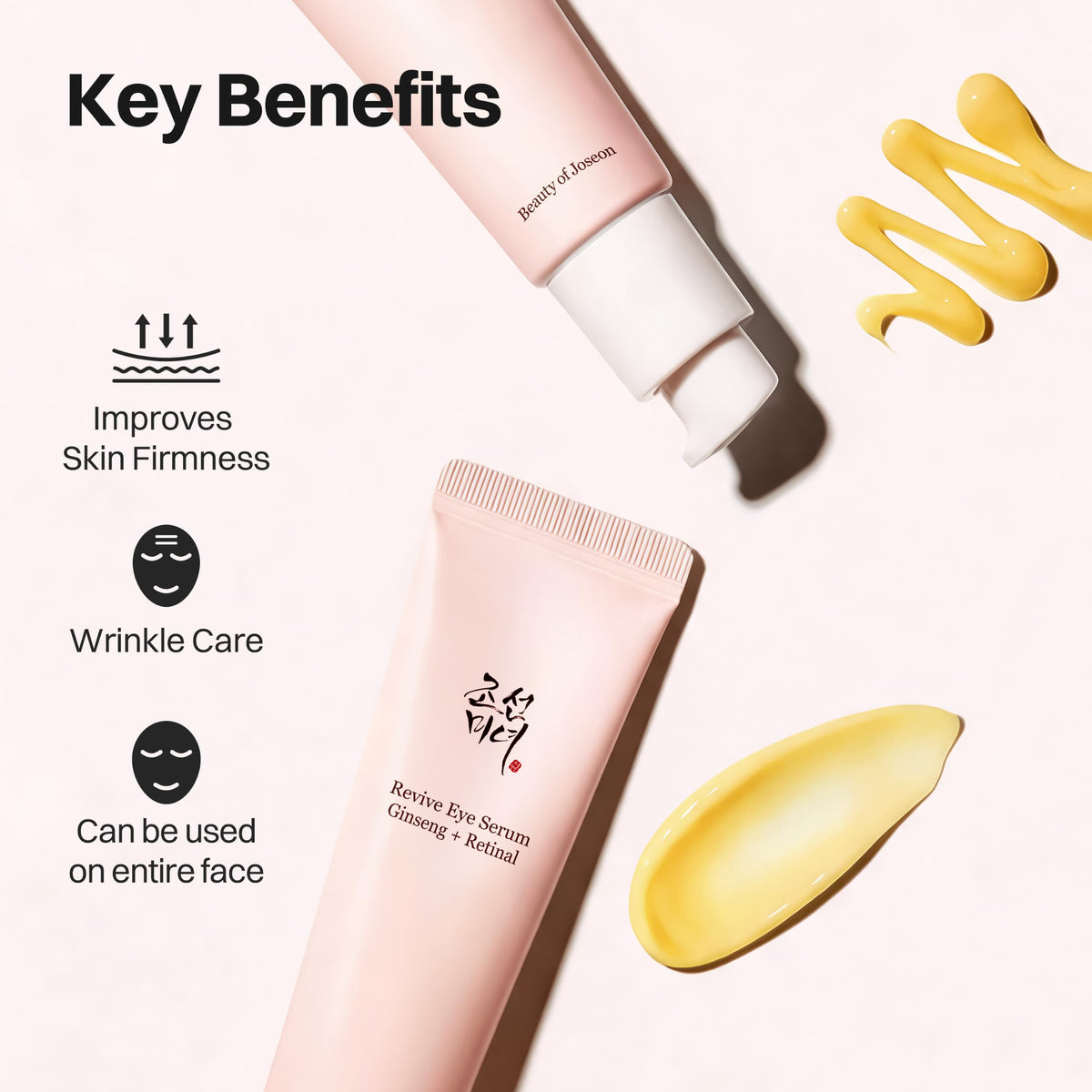Beauty of Joseon Revive Eye Serum with Retinal Niacinamide Correction for Puffy Eye Bags Fine Lines Dark Circles Wrinkles, Korean Skin Care 30ml, 1.01 fl.oz Beauty of Joseon