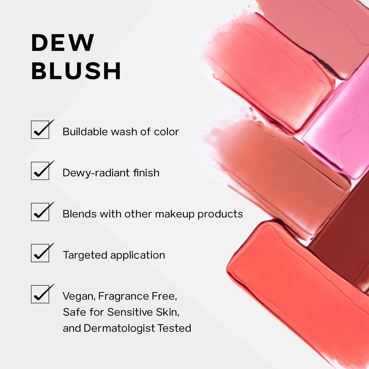 Saie Dew Liquid Blush for Cheeks - Hydrating Cream Blush Stick with a Blendable + Buildable Formula - Skincare Infused Dewy Cheek Tint for a Natural Flush - Glowy Makeup Essential - Chilly (.40 oz) Saie