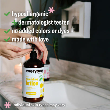 Everyone 2-in-1 Hand & Body Lotion, Coconut Lemon, 32 oz 2-Pack everyone for every body