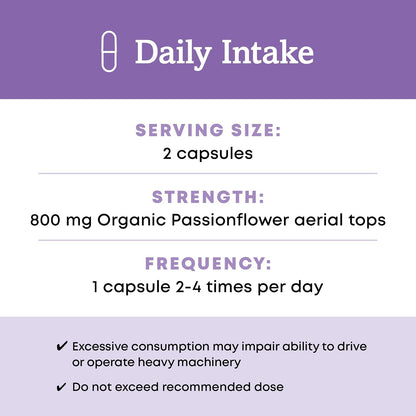 Oregon's Wild Harvest Passion Flower Organic Vegan Capsules, 90 Count Gsupps Australia