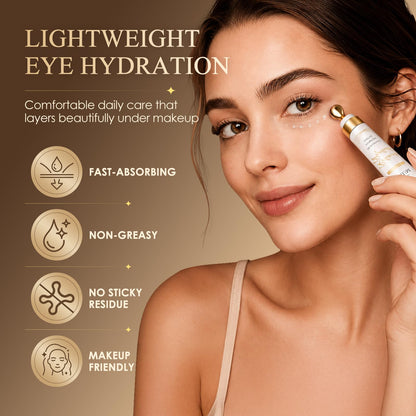 Under Eye Serum for Dark Circles & Puffiness : Caffeine Retinol Peptide Eye Serum for Fine Lines and Wrinkles, Hydrating Daily Eye Care for Women & Men, 0.7 fl oz BIYSBER