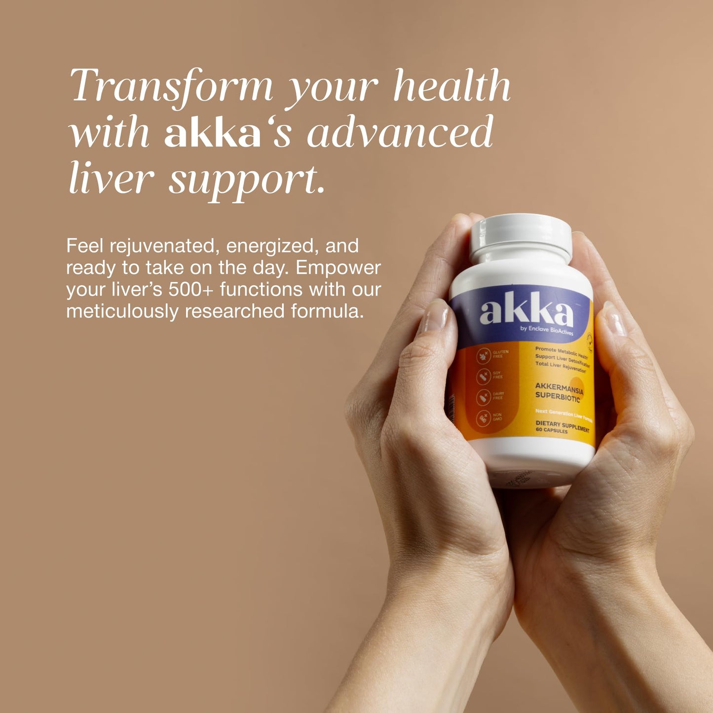 AKKA - Akkermansia Probiotic Liver Cleanse Detox & Repair - Liver Health Supplement for Energy, Digestion & Metabolism with Akkermansia Muciniphila (AKKA Superbiotics), AKKA
