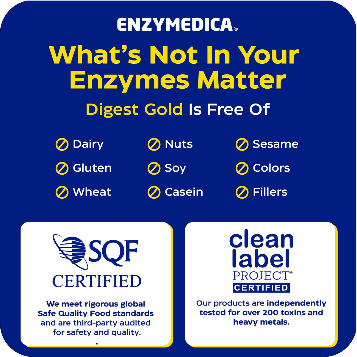 Enzymedica Digest Gold - Digestive Enzyme Supplement for Women & Men, Enzyme Capsules for Digestion, Gut Health Support, Helps Gas & Bloating, ATPro Energy Support, Enzymedica