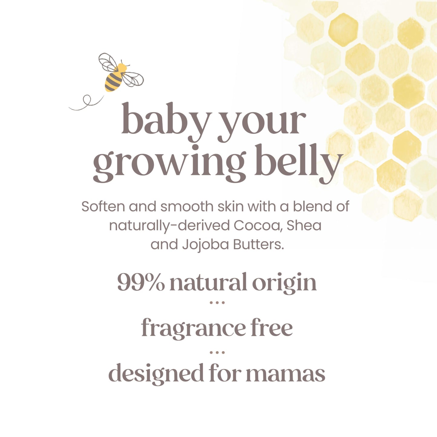 Burt's Bees Mama Belly Butter Stretch Mark Cream for Pregnancy Massages Body & Reduces Scar Appearance, Prenatal & Postnatal Tummy Skin Care Burt's Bees