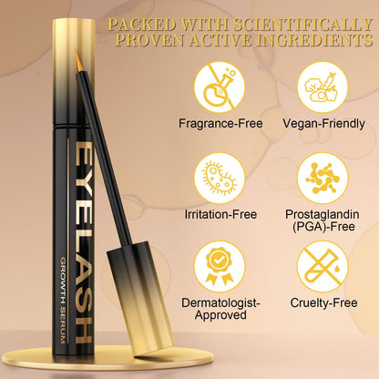 Lash Serum for Eyelash Growth, Premium Lash Enhancing Serum with Advanced Formula Volumizing Longer Fuller and Thicker Looking Lashes, Eyelash Growth for Sensitive Eyes (5 mL) Tistees