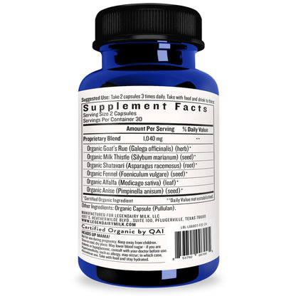 Legendairy Milk Liquid Gold Lactation Support | Lactation Supplement with Organic Goats Rue, Milk Thistle, Shatavari, Fennel, Alfalfa & Anise Legendairy Milk
