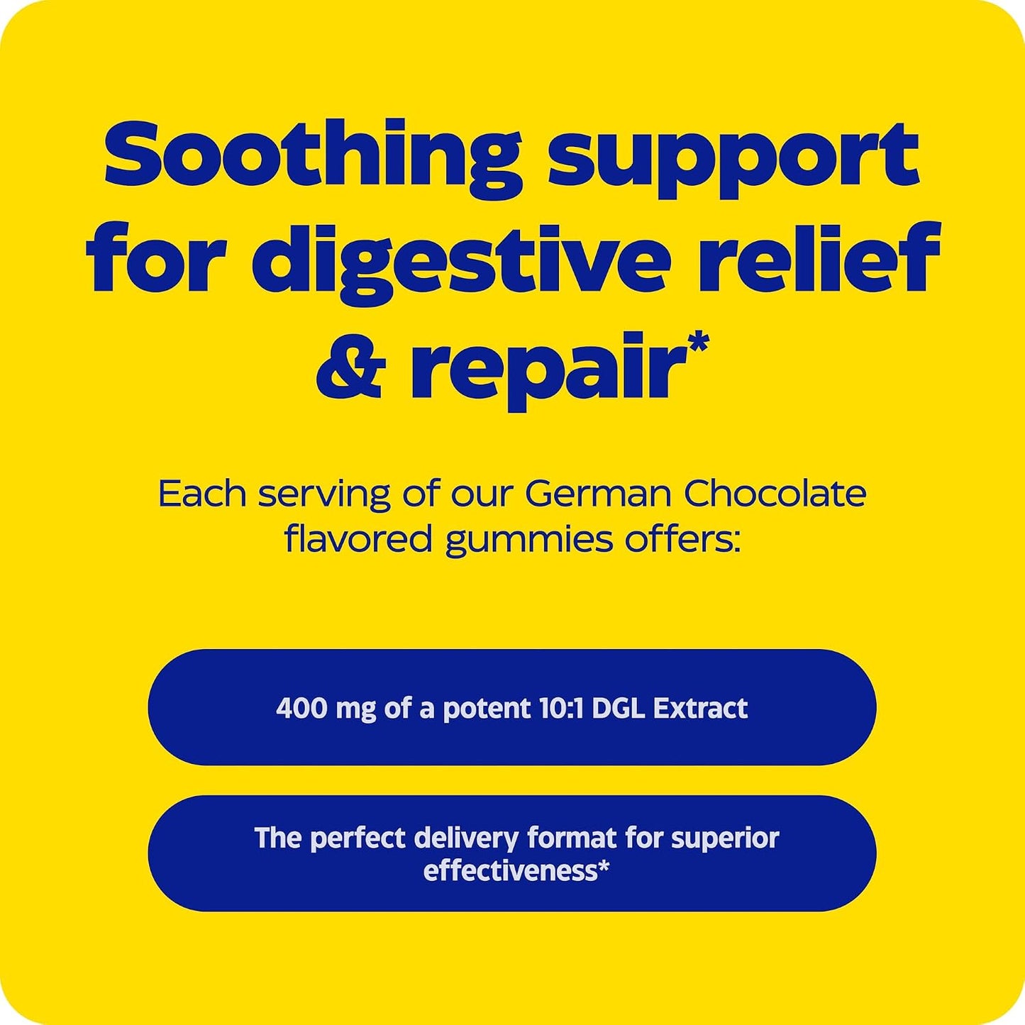 Enzymedica DGL Supplement for Men & Women - DGL Deglycyrrhizinated Licorice Gummies for Digestive Support & Gut Health, Soothes Stomach & Occasional Heartburn, Gluten Free, Vegan, Chocolate - 74 Count Gsupps Australia