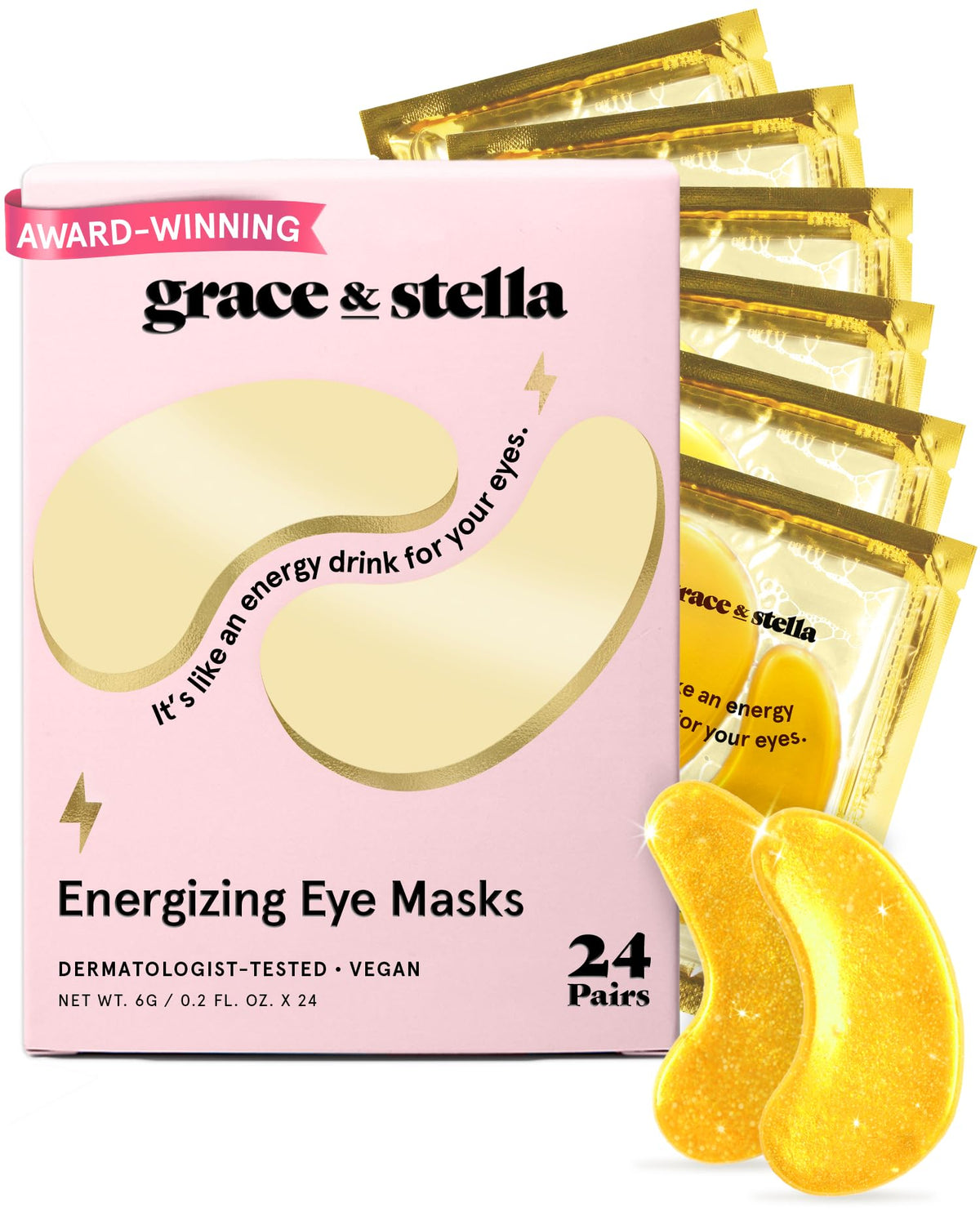 grace & stella Award Winning Eye Patches for Puffy Eyes grace & stella