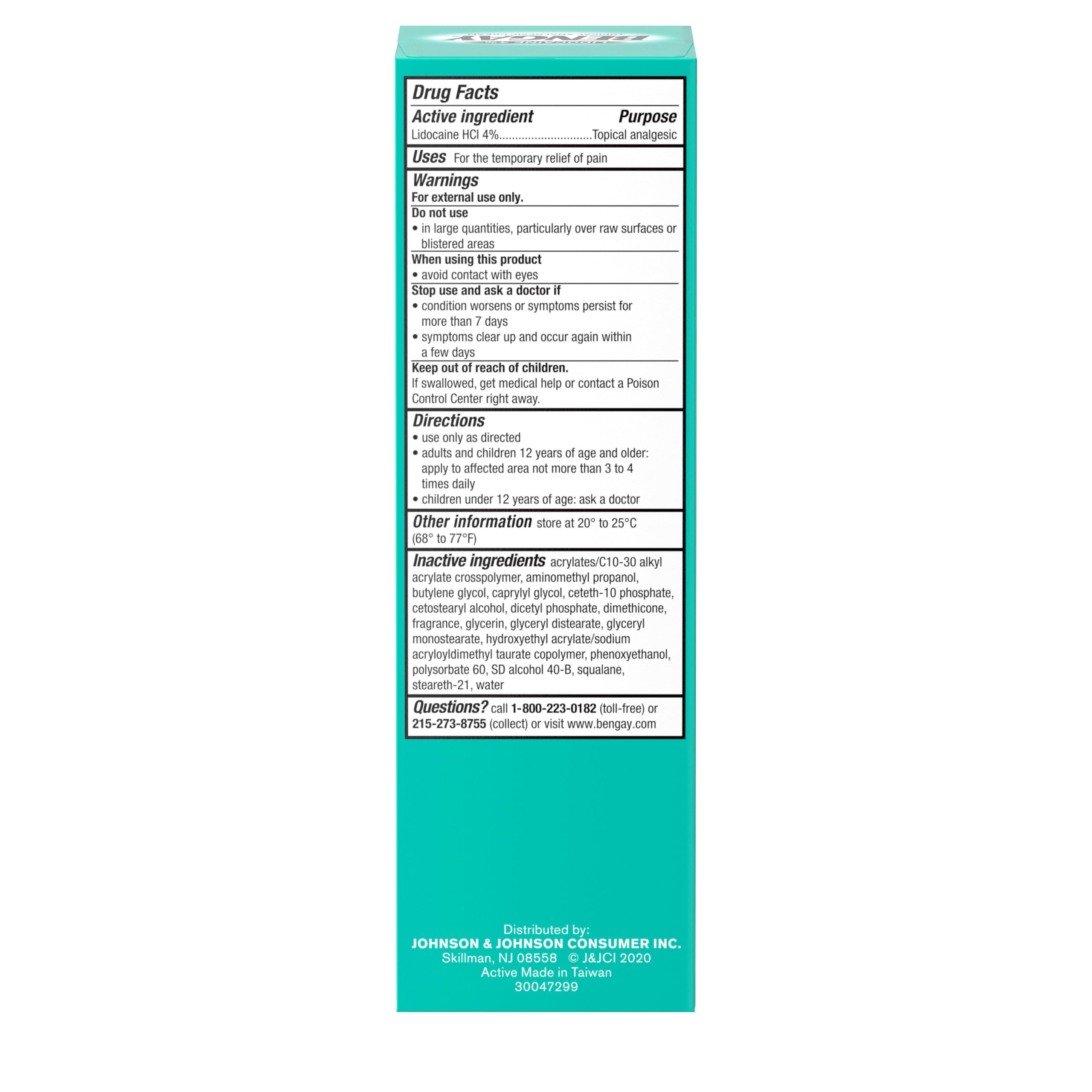 Bengay Lidocaine Pain Relief Cream, Maximum Strength OTC, Non-Greasy Topical Analgesic with 4% Lidocaine to Desensitize Nerves, Numbing Cream with a Soothing Jasmine Scent, 3 oz Bengay buy australia supplements