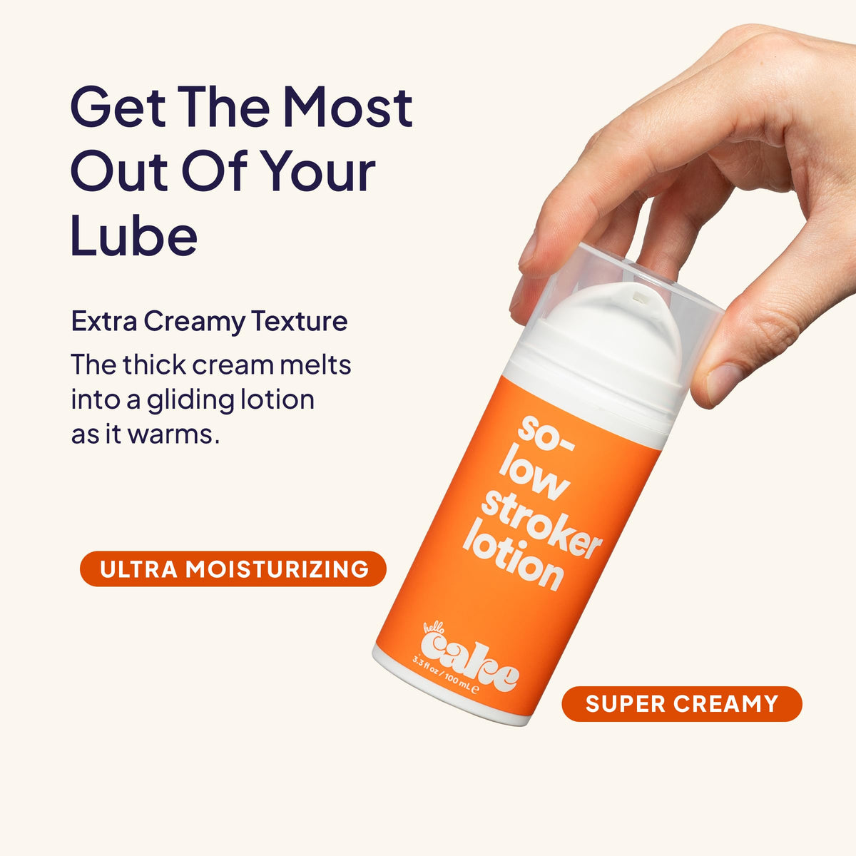 Hello Cake So-Low Stroker Lotion, 3.3 fl oz cake