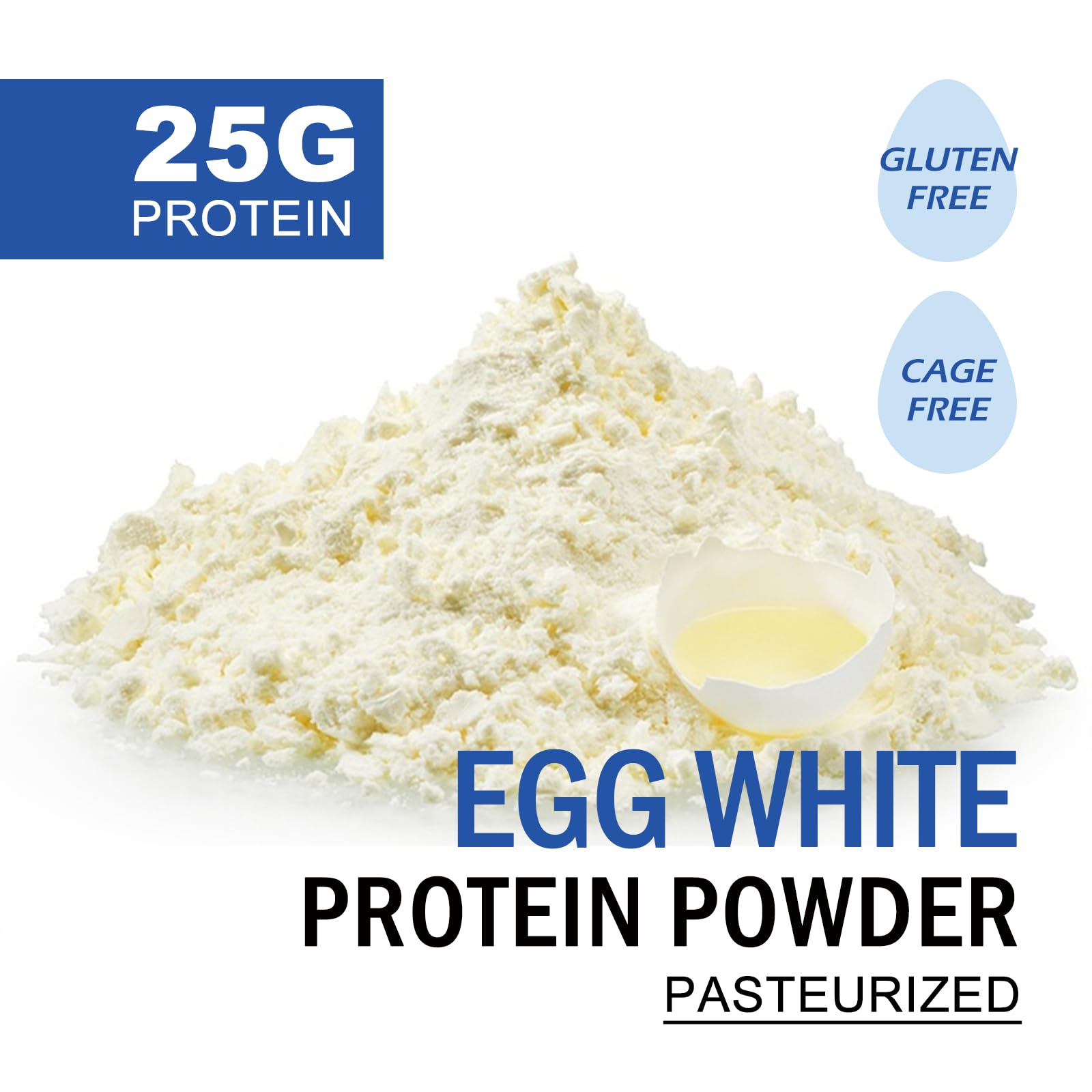 Talcufon Egg White Protein Powder 8 Oz Pasteurized No Additives, High Protein, Gluten-Free Ideal for Baking and Cooking, Unflavored 227G Talcufon buy australia supplements