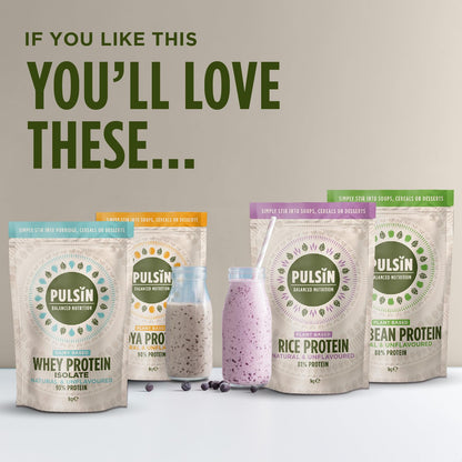 Pulsin - Natural Unflavoured Vegan Hemp Protein Powder - 1kg - 4.9g Protein, 0.4g Carbs, 35 Kcal Per Serving PulsinBuy Supplements Australia