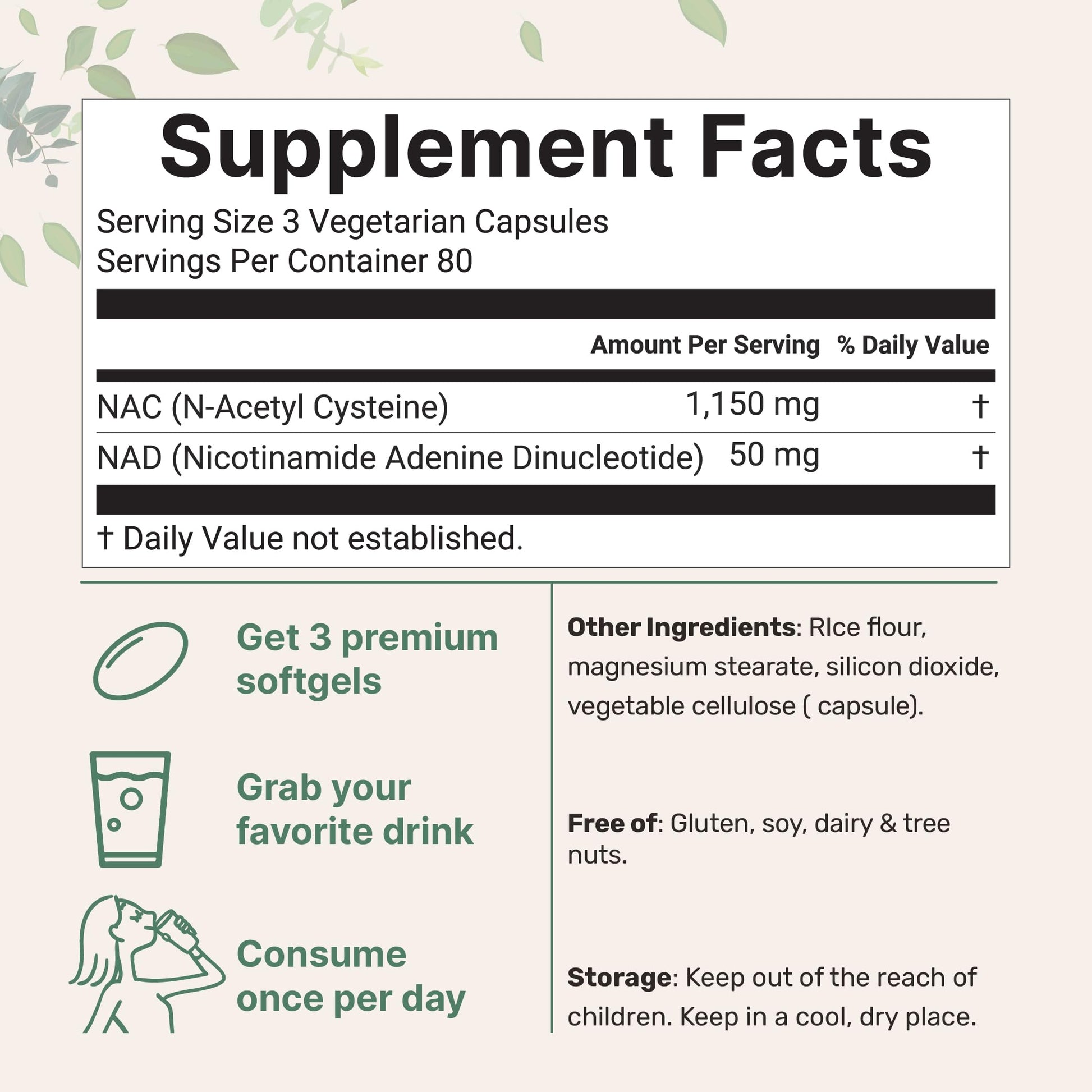 Micro Ingredients NAC with NAD+, 240 Vegetarian Capsules | 1,200 mg Per Serving | 2-in-1 N-Acetyl-L-Cysteine with Nicotinamide Adenine Dinucleotide Micro Ingredients buy australia supplements