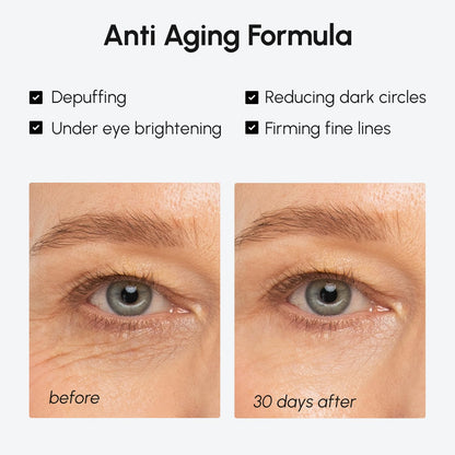 MAREE Under Eye Balm Stick Hydrating – Retinol Caffeine Under Eye Brightener Stick for Older Women – Collagen Undereye Cream MAREE