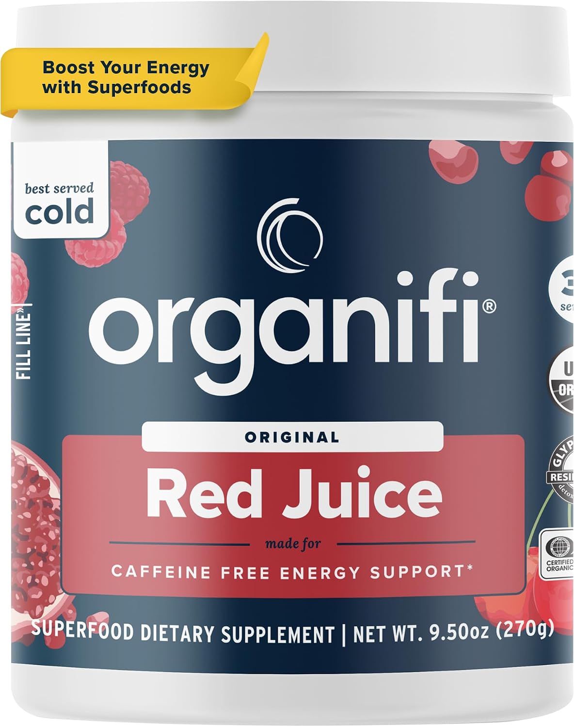 Organifi Red Juice - Energy Powder Reduces Afternoon Crashes and Boosts Digestion and Immune System, 30 Servings Gsupps Australia
